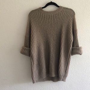 Tan over sized sweater